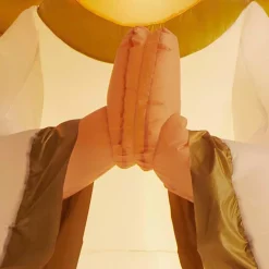 Outdoor Christmas Decorations Airblown 8 Ft. Inflatable Fuzzy Luxe Angel -Christmas Lights Sales airblown christmas inflatables 118414 1d 1000