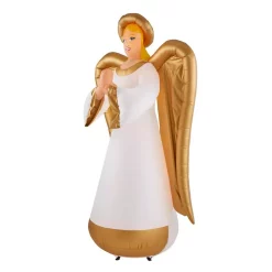 Outdoor Christmas Decorations Airblown 8 Ft. Inflatable Fuzzy Luxe Angel -Christmas Lights Sales airblown christmas inflatables 118414 40 1000