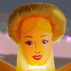 Outdoor Christmas Decorations Airblown 8 Ft. Inflatable Fuzzy Luxe Angel -Christmas Lights Sales airblown christmas inflatables 118414 a0 1000