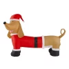 Outdoor Christmas Decorations Airblown 4 Ft. Inflatable Dachshund With Santa Outfit -Christmas Lights Sales airblown christmas inflatables 87551 64 1000