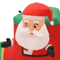 Outdoor Christmas Decorations Airblown 12 Ft. W Inflatable Pre-Lit Plush Santa In Circus Train -Christmas Lights Sales airblown christmas inflatables g 14946 a0 1000