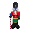 Outdoor Christmas Decorations ALEKO 96 In. Christmas Inflatable Nutcracker With UL Certified Blower And LED Lights -Christmas Lights Sales aleko christmas inflatables chid001 hd 64 1000