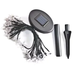 Christmas Lights ALEKO 30-Light LED White Starfish Solar Powered String Lights -Christmas Lights Sales aleko christmas novelty lights 2sl30ledstarfishwh hd 1f 1000