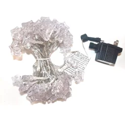 Christmas Lights ALEKO 19.5 Ft. 50-Light LED White Electric Powered String Lights -Christmas Lights Sales aleko christmas novelty lights el50ledcrown hd 44 1000