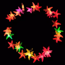 Christmas Lights ALEKO 30 LED Multi-Color Starfish String Lights
