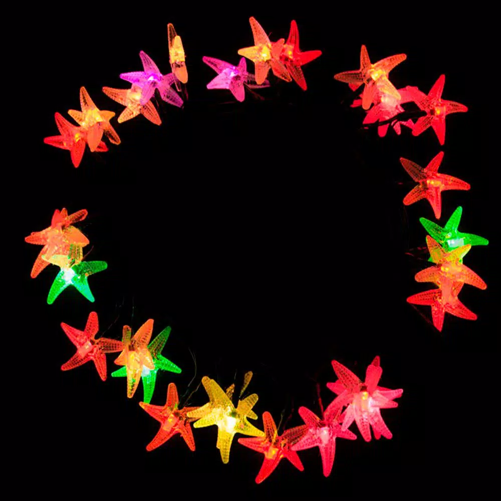 Christmas Lights ALEKO 30 LED Multi-Color Starfish String Lights 3 Christmas Lights ALEKO 30 LED Multi-Color Starfish String Lights