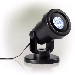 Christmas Lights Alpine Corporation Christmas Rotating Projection With White LED Lights, Snowflake Design