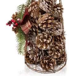 Christmas Tree Decorations Alpine Corporation 20 In. Tall Rustic Pinecone Christmas Tree Decor -Christmas Lights Sales alpine corporation christmas ornaments cim304hh l 4f 1000