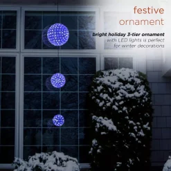 Christmas Tree Decorations Alpine Corporation 37 In. Tall 3-Tier Christmas Ornaments With Chasing Blue And White LED Lights 17 Christmas Tree Decorations Alpine Corporation 37 In. Tall 3-Tier Christmas Ornaments With Chasing Blue And White LED Lights -Christmas Lights Sales alpine corporation christmas ornaments cor164 77 1000