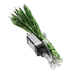 Christmas Tree Decorations Alpine Corporation 10 In. Tall Christmas Twig Snowflake Ornament With LED Lights, Green -Christmas Lights Sales alpine corporation christmas ornaments crd100s gn c3 1000