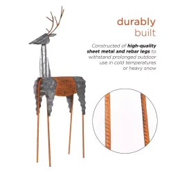 Outdoor Christmas Decorations Alpine Corporation 30 In. Tall Metal Rustic Standing Reindeer Christmas Decoration 15 Outdoor Christmas Decorations Alpine Corporation 30 In. Tall Metal Rustic Standing Reindeer Christmas Decoration -Christmas Lights Sales alpine corporation christmas yard decorations jum324 1d 1000