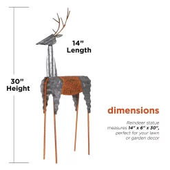 Outdoor Christmas Decorations Alpine Corporation 30 In. Tall Metal Rustic Standing Reindeer Christmas Decoration 13 Outdoor Christmas Decorations Alpine Corporation 30 In. Tall Metal Rustic Standing Reindeer Christmas Decoration -Christmas Lights Sales alpine corporation christmas yard decorations jum324 40 1000