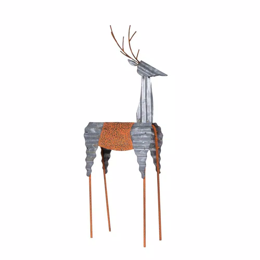 Outdoor Christmas Decorations Alpine Corporation 30 In. Tall Metal Rustic Standing Reindeer Christmas Decoration 3 Outdoor Christmas Decorations Alpine Corporation 30 In. Tall Metal Rustic Standing Reindeer Christmas Decoration