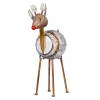 Outdoor Christmas Decorations Alpine Corporation 33 In. Tall Weathered Barrel Reindeer With Warm White LED Lights -Christmas Lights Sales alpine corporation christmas yard decorations ors728 64 1000