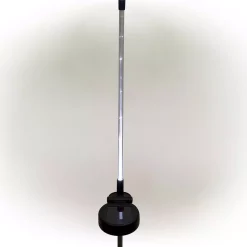 Outdoor Christmas Decorations Alpine Corporation Solar Snowman Garden Stake With Fiber Optic Lights (Set Of 2) -Christmas Lights Sales alpine corporation christmas yard decorations qlp1103slr 2 fa 1000