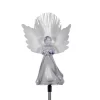 Outdoor Christmas Decorations Alpine Corporation 37 In. Tall Solar Angel Garden Stake With Fiber Optic Wings And LED Lights (Set Of 2) -Christmas Lights Sales alpine corporation christmas yard decorations rgg356slr wt 2 64 1000