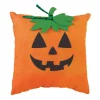 Indoor Christmas Decorations Amscan 12 In. Orange Halloween Pumpkin Pillow (3-Pack)