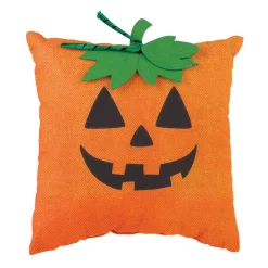 Indoor Christmas Decorations Amscan 12 In. Orange Halloween Pumpkin Pillow (3-Pack)