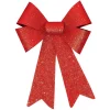 Christmas Tree Decorations Amscan 13 In. Glitter Bow In Red (4-Pack) 2 Christmas Tree Decorations Amscan 13 In. Glitter Bow In Red (4-Pack) -Christmas Lights Sales amscan christmas tree ribbon 240635 64 1000