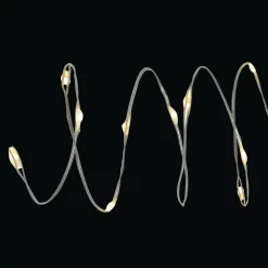 Christmas Lights Brite Star 60-Light Warm White Superbrite Fairy Lights, Silver Wire