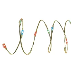 Christmas Lights Brite Star 60-Light 8-Function Fairy Light Rainbow Multi, Copper Wire