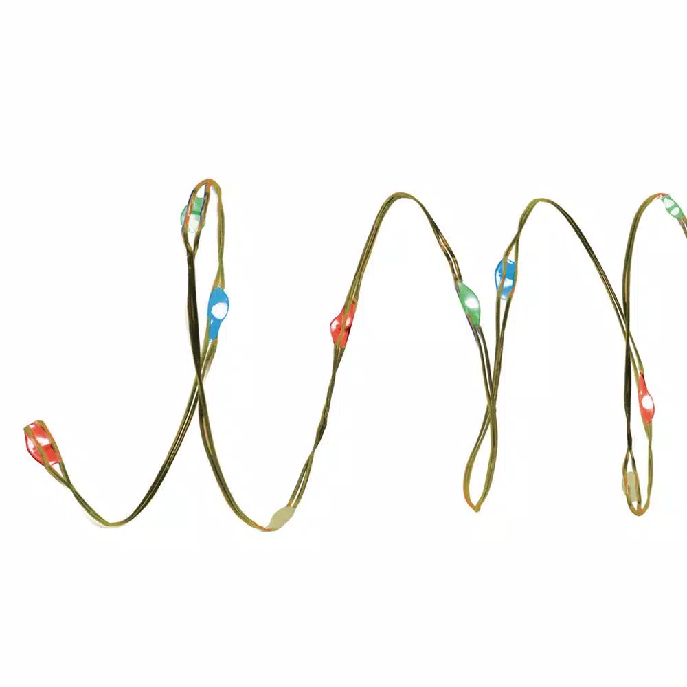 Christmas Lights Brite Star 60-Light 8-Function Fairy Light Rainbow Multi, Copper Wire 3 Christmas Lights Brite Star 60-Light 8-Function Fairy Light Rainbow Multi, Copper Wire