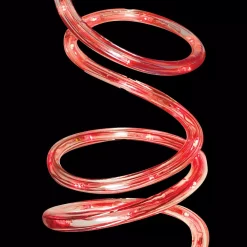 Christmas Lights Brite Star 12 Ft. 72-Light Red Round Rope LED Light