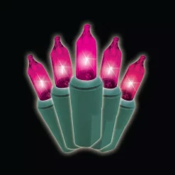 Christmas Lights Brite Star 100-Light Designer Series Pink Mini Light Set (Set Of 2)