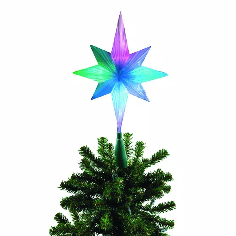 Christmas Tree Decorations Brite Star Frosty Star Color Changing LED Tree Topper 3 Christmas Tree Decorations Brite Star Frosty Star Color Changing LED Tree Topper