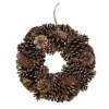 Christmas Greenery Northlight 13 In. Unlit Brown Assorted Pine Cone Wooden Christmas Wreath -Christmas Lights Sales brown northlight christmas wreaths 33530768 64 1000