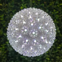 Outdoor Christmas Decorations HOLIDYNAMICS HOLIDAY LIGHTING SOLUTIONS 7.5 In. Dynamic RGB Premier Orb -Christmas Lights Sales christmas yard decorations 66440 rgb 1f 1000