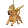 Christmas Tree Decorations Design Toscano 3 In. Honor The Pooch Golden Retriever Holiday Dog Angel Ornament -Christmas Lights Sales design toscano christmas ornaments jh170721 64 1000