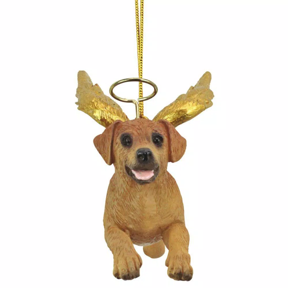 Christmas Tree Decorations Design Toscano 3 In. Honor The Pooch Golden Retriever Holiday Dog Angel Ornament 4 Christmas Tree Decorations Design Toscano 3 In. Honor The Pooch Golden Retriever Holiday Dog Angel Ornament - Image 2