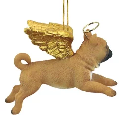 Christmas Tree Decorations Design Toscano 3 In. Honor The Pooch Pug Holiday Dog Angel Ornament -Christmas Lights Sales design toscano christmas ornaments jh170724 44 1000