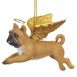 Christmas Tree Decorations Design Toscano 3 In. Honor The Pooch Pug Holiday Dog Angel Ornament -Christmas Lights Sales design toscano christmas ornaments jh170724 4f 1000