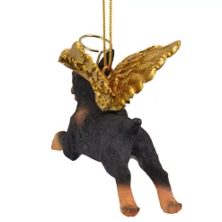 Christmas Tree Decorations Design Toscano 2.5 In. Honor The Pooch Doberman Holiday Dog Angel Ornament -Christmas Lights Sales design toscano christmas ornaments jh170726 1f 1000
