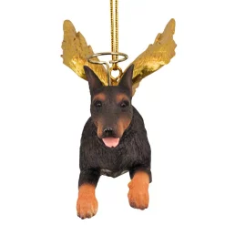 Christmas Tree Decorations Design Toscano 2.5 In. Honor The Pooch Doberman Holiday Dog Angel Ornament -Christmas Lights Sales design toscano christmas ornaments jh170726 c3 1000