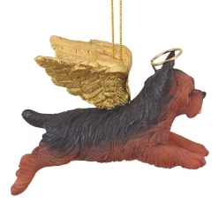 Christmas Tree Decorations Design Toscano 2.5 In. Honor The Pooch Yorkie Holiday Dog Angel Ornament -Christmas Lights Sales design toscano christmas ornaments jh170737 44 1000