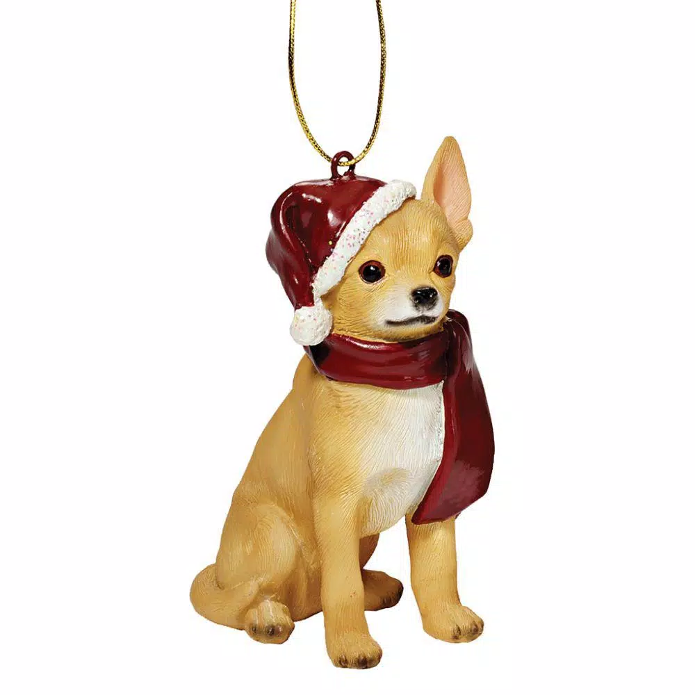 Christmas Tree Decorations Design Toscano 3.5 In. Chihuahua Holiday Dog Ornament Sculpture 3 Christmas Tree Decorations Design Toscano 3.5 In. Chihuahua Holiday Dog Ornament Sculpture