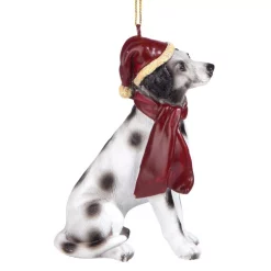 Christmas Tree Decorations Design Toscano 3.5 In. Dalmatian Holiday Dog Ornament Sculpture -Christmas Lights Sales design toscano christmas ornaments jh576332 44 1000