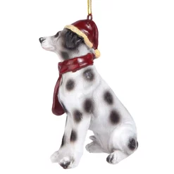 Christmas Tree Decorations Design Toscano 3.5 In. Dalmatian Holiday Dog Ornament Sculpture -Christmas Lights Sales design toscano christmas ornaments jh576332 4f 1000