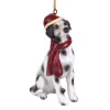 Christmas Tree Decorations Design Toscano 3.5 In. Dalmatian Holiday Dog Ornament Sculpture -Christmas Lights Sales design toscano christmas ornaments jh576332 64 1000