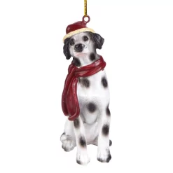 Christmas Tree Decorations Design Toscano 3.5 In. Dalmatian Holiday Dog Ornament Sculpture -Christmas Lights Sales design toscano christmas ornaments jh576332 c3 1000