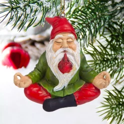 Christmas Tree Decorations Design Toscano 2.5 In. Zen Gnome Holiday Ornament -Christmas Lights Sales design toscano christmas ornaments qm17010 fa 1000