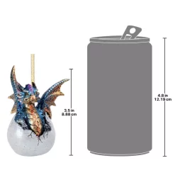 Christmas Tree Decorations Design Toscano 3.5 In. Hard Boiled Dragon Hatchling Holiday Ornament -Christmas Lights Sales design toscano christmas ornaments qs294042 76 1000