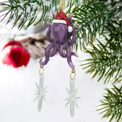 Christmas Tree Decorations Design Toscano 5.5 In. Tenacious Tentacles Octopus Holiday Ornament -Christmas Lights Sales design toscano christmas ornaments qs4040 1f 1000