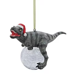 Christmas Tree Decorations Design Toscano 3.5 In. Blitzer, The T-Rex Holiday Ornament -Christmas Lights Sales design toscano christmas ornaments qs93320 c3 1000