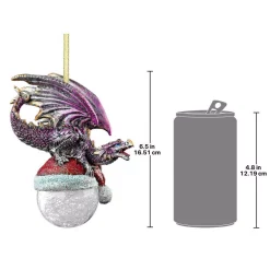 Christmas Tree Decorations Design Toscano 6.5 In. North Pole Dragon Holiday Ornament -Christmas Lights Sales design toscano christmas ornaments qs93522 fa 1000