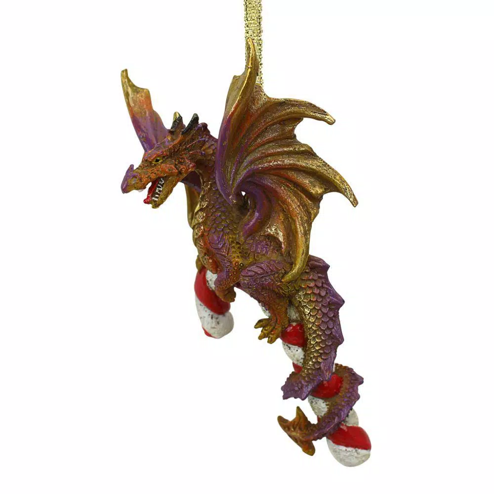 Christmas Tree Decorations Design Toscano 5 In. Cane And Abel The Dragon 2017 Holiday Ornament 7 Christmas Tree Decorations Design Toscano 5 In. Cane And Abel The Dragon 2017 Holiday Ornament - Image 5