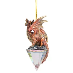 Christmas Tree Decorations Design Toscano 3.5 In. Diamond Dragon Gothic Holiday Ornament -Christmas Lights Sales design toscano christmas ornaments qs94881 1f 1000